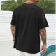 thumbnail image 4 of Camisas de Manga Larga para Hombres Imprimir Casual Cuello Redondo Blusa de Manga Corta, Camisas de Lino para Hombres, 4 of 5