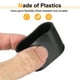 thumbnail image 4 of Tapones para patas de muebles de plástico, paquete de 8, 34x16mm, tapas ovaladas para patas de silla, 4 of 5
