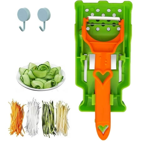 Pelador Multifuncional 2-En-1,Julienne Peeler Vegetable Peeler, Multifunctional Kitchenware Set for Slicing and Peeling, Compact Size and Easy to Use, for All Kinds of Fruits and Vegetables
