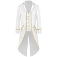 thumbnail image 3 of Men's Stylish Tailcoat Jacket Halloween Gothic Formal Coat for Daily Wear Stage Performance Slim Fit Elegant Design, 3 of 4