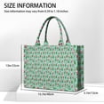 thumbnail image 3 of Large Capacity Tote Bag,Light Blue Christmas Santa and Tree Pattern Handbag Fashion Luxury Tote Bag,15.7"x13"x 5.1" Inches,Laptop Compatible, 3 of 6