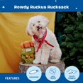 thumbnail image 4 of Juguete para Perro Mochila BARK Rowdy Ruckus Grande con Crujido, 4 of 8