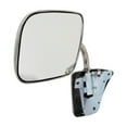 thumbnail image 2 of For Chevy R2500 Suburban/V2500 Suburban 1990 1991 Door Mirror Driver OR Passenger Side | Single Piece | Plastic Housing | Chrome | Manual Adjust | Non-Heated | Stainless Clamshell Style | GM1320103, 2 of 5