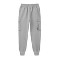 thumbnail image 4 of Wide Leg Sweatpants Women Cargo Pants High Waisted Baggy Sweatpants Casual Fashion Comfy Fleece Joggers With Pockets, 4 of 5