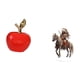 thumbnail image 5 of Colección De Esculturas De Frutas De Cerámica Y Adornos De Caballero Acrílico Para El Hogar, Cafetería, Sala De Estudio, Mesa De Vacaciones, Centro De Mesa, Decoración De Escritorio, 5 of 8