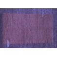 thumbnail image 1 of Ahgly Company Machine Washable Indoor Rectangle Abstract Blue Contemporary Area Rugs, 2' x 5', 1 of 4