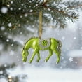 thumbnail image 5 of DAMAI Horse Ornaments for Christmas Tree, 2D Acrylic Horse Decorations, Vintage Farm Xmas Tree Animal Hanging Ornaments, Decorative Holiday Accent for Home, Tabletop, Wall, and Window, 5 of 6