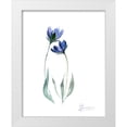 thumbnail image 1 of Shefranov, Olga 15x18 White Modern Wood Framed Museum Art Print Titled - Blue Flowers, 1 of 4