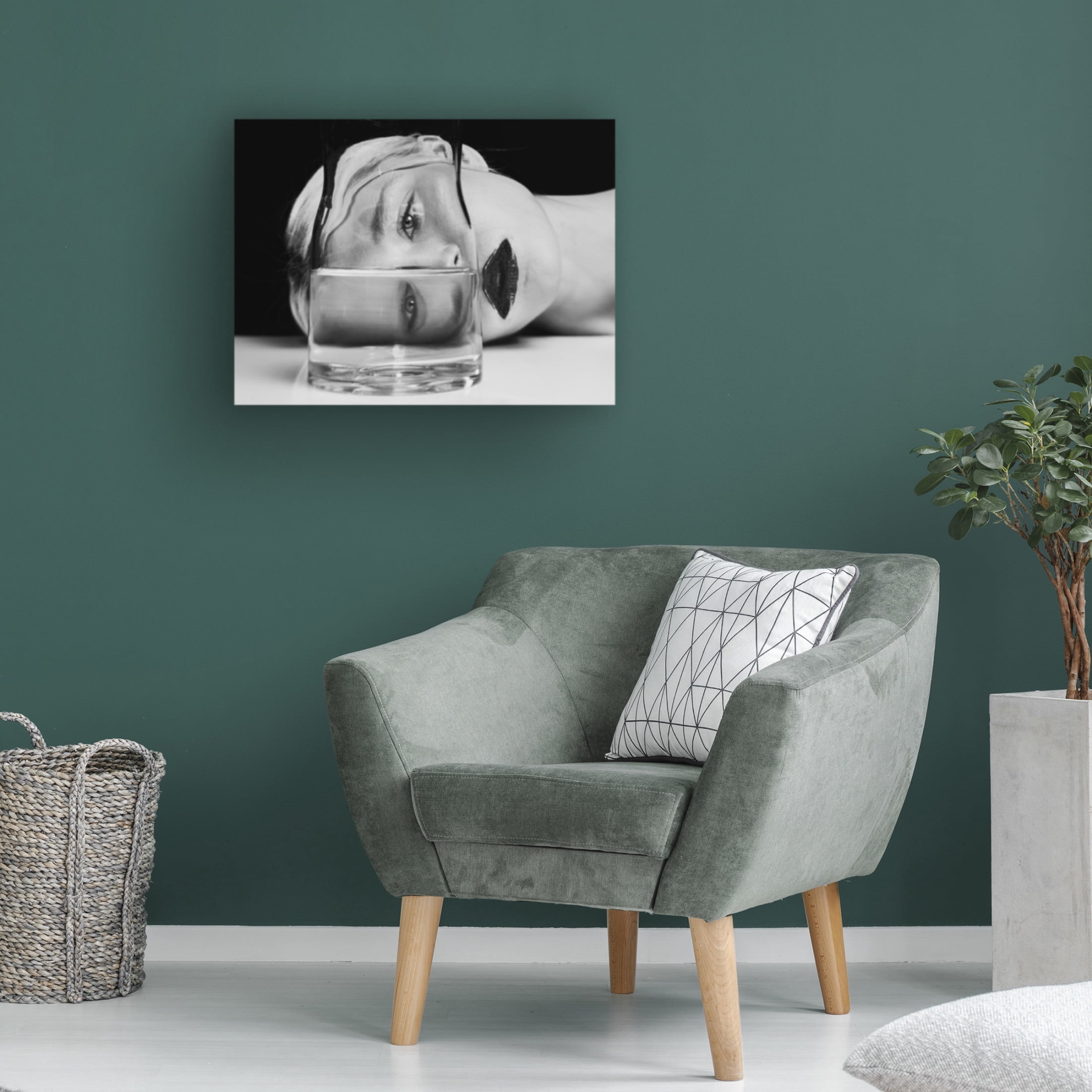 Canvas Wall Art - Marius Cinteza 'Aqua' Wall Art for Living Room, Bedroom, or Office Décor by Trademark Fine Art - 19 x 14 Inches