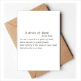 thumbnail image 1 of Célèbre Poésie Citer un Grain de Sable Cartes de Voeux Vous Êtes Invités Invitations, 1 of 3
