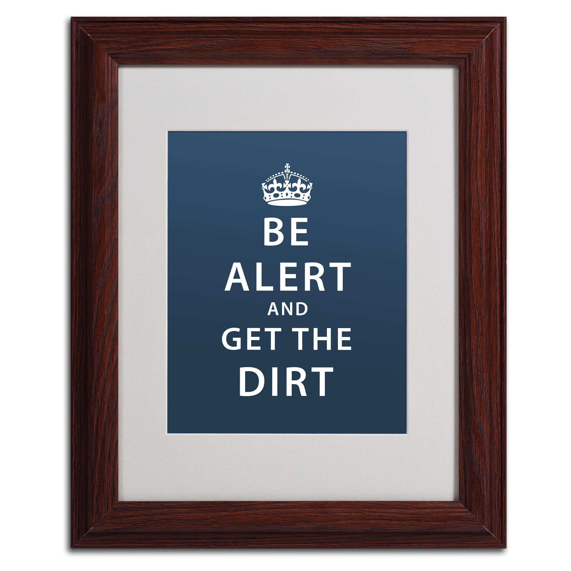 Trademark Fine Art "Get the Dirt II" Canvas Art by Megan Romo, Wood Frame