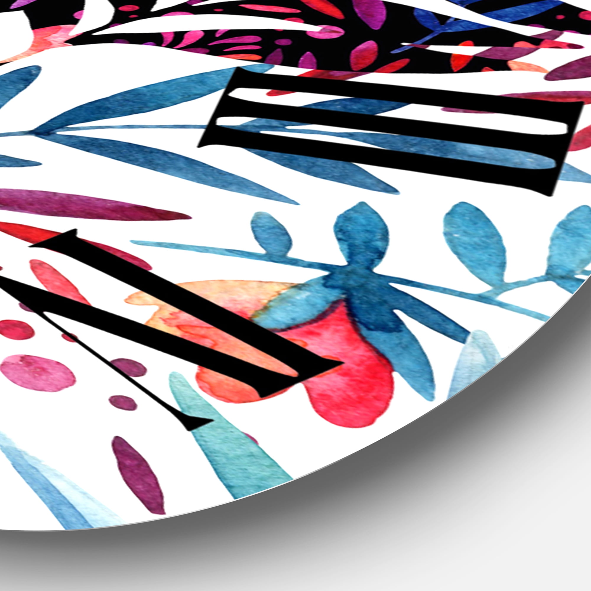 Designart 1 in Quartz Tropical Wall Clock