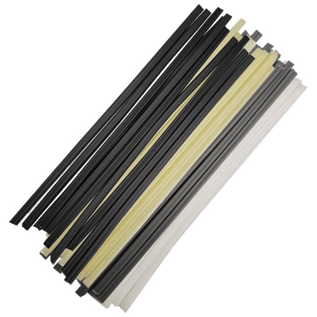 40pcs 200mm Welding Rods Plastic Welding Strips PP/PVC/PE/ABS Soldering Sticks Multi-color Welding Solde Set for Welder Welding Electrodes Auto Car Bumper Kayak Repair Welding Tools