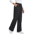 thumbnail image 3 of Fantaslook Wide Leg Jeans for Women Elastic High Waisted Drawstring Pants Pull On Baggy Soft Denim Pants with Pockets, 3 of 8