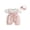 Pink, variant on Loicainy Baby Toddler Girl Fake-two Romper 3 6 9 12 18 Months Floral Short Sleeve Jumpsuit and Bow Headband 2 Piece Set