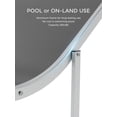 thumbnail image 6 of Emorefun Pool Lounge Chairs Set of 2, Aluminum Outdoor Lounge Chairs for Poolside, Garden, Beach, Camping, Gray, 6 of 7