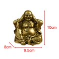 thumbnail image 3 of Maitreya Buddha Statue Big Belly Buddha Ornament Traditional Table Resin Laughing Buddha Figurines Buddhist Sculpture for Bedroom Home Decor Not To Listen, 3 of 8