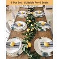 thumbnail image 4 of 13 Inch Round Placemats Set of 6, Teal Tulip Butterfly Non Slip Heat Insulation PP Table Mats, Beige Turquoise Floral Vintage Rustic Washable Place Mats for Kitchen Dining Party Table Decor, 4 of 7
