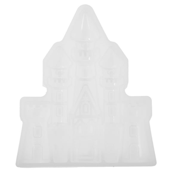MUSEYA Flexible Silicone Mold for Castle Shape Epoxy Resin DIY Crafts and Decorative Casting