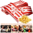 thumbnail image 4 of LEORX Premium Paper Popcorn Bags with Stripe Design for Storing Treats Candy and Snacks 100 Pcs, 4 of 9