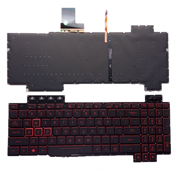 US Keyboard Backlit For ASUS TUF Gaming FX505D FX505DY FX505DT FX505DU Red key US backlit