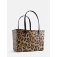 thumbnail image 2 of Sundrift Women's Lightweight Print Beach Tote Bag, Leopard, 2 of 4