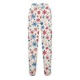 thumbnail image 5 of LEBONYARD Pants for Women Flowy Drawstring Waist Wide Leg,Womens Pants Clearance Cargo,Women's Casual Trousers Printing Drawstring Pants Waist Long Pants Sweatpants with Pocket Multicolor S, 5 of 5