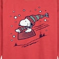 thumbnail image 2 of Peanuts - Snoopy Sledding - Women's Lightweight French Terry Pullover, 2 of 5