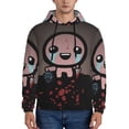 thumbnail image 2 of Lsque The Binding of Isaac Pattern Casual Men's Hoodie,Hooded Sweatshirt with Kangaroo Pocket,Pullover Hoodie-Large, 2 of 8
