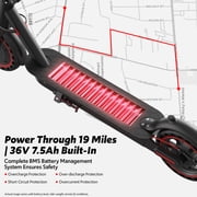 Electric scooters for adults, 550W, 19 mph, 19-mile range, foldable, 8.5 tire, side light & app