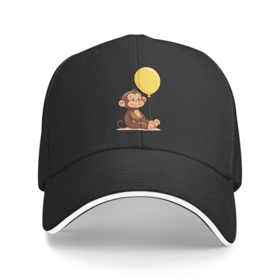 Cute Monkey Baseball Caps for Men Women Fashion Summer Casquette Adjustable Casual Trucker Hats for Outdoor Activities