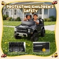 thumbnail image 4 of Conchico 24V Licensed Ford F150 Raptor Battery Powered Ride on Truck with Remote Control, 2-Seater and Rear Trunk for Kids Gift, Black, 4 of 8