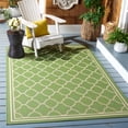 thumbnail image 3 of Safavieh Courtyard Alina Geometric Quatrefoil Indoor/Outdoor Area Rug, Green/Beige, 4' x 4' Square, 3 of 16