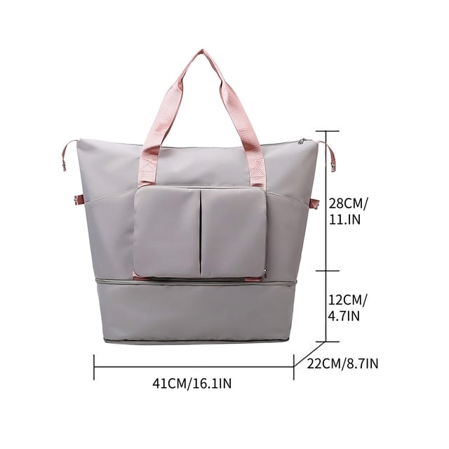 Yhmxh Organizadores y almacenamiento Nuevo bolso bandolera de nailon de lona con gran capacidad y múltiples compartimentos. Almacenamiento de ducha almacenamiento de cocina Almacenamiento de juguetes
