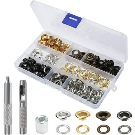 

BYDOT 100 Sets Eyelet Set Grommet Tool Kit Eyelet Pliers Eyelet Tool Tarpaulin Eyelets