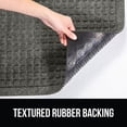thumbnail image 4 of TEMOGU-GORILLA GRIP Ultra Absorbent HydroAbsorb Doormat, Absorbs Up to 6 Cups of Water, Stain and Fade Resistant, Spiked Rubber Backing, All Weather Mats Capture Dirt, Indoor Outdoor, 47x35, Grey, 4 of 4