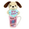 Way To Celebrate Mother’s Day Plush Toy in Latte Mug, Dog
