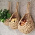 thumbnail image 5 of Hanging Wall Vegetable Fruit Baskets,Wall jute hanging baskets for storage,Handmade wall baskets for organizing and storage (1PCS), 5 of 7