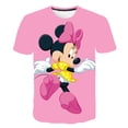 thumbnail image 1 of Camisetas de Mickey Mouse para niños y niñas, camisetas de Disney con estampado 3D para niños, camiseta de dibujos animados de moda de verano, camiseta de cuello redondo 6T Gao Jinjia LED, 1 of 2