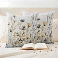 thumbnail image 3 of Watercolor Floral Outdoor Waterproof Pillow Covers, Spring Blooms Botanical Decorative Square Throw Pillowcase Sofa Cushion Sham for Patio/Couch/Chair, 18"x18" 2 Pack, 3 of 8