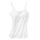 thumbnail image 1 of Camiseta sin mangas para mujer con sujetador incorporado, tirantes finos y acolchado., 1 of 3
