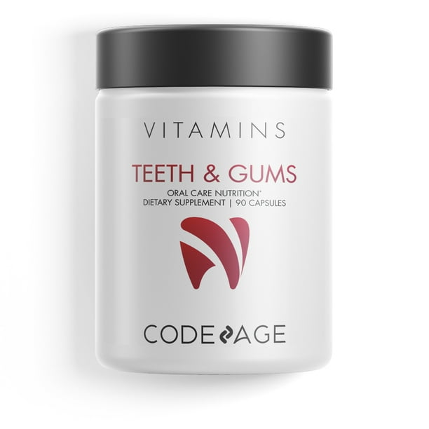 Codeage Teeth & Gums, Vitamin D3 & K2, Oral Care Collagen & Probiotic
