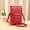 Red, variant on Touch Screen Mobile Phone Bag Women Small Messenger Cute Bag for Phone Fashion Key Coin Purse Wallet Card Holder