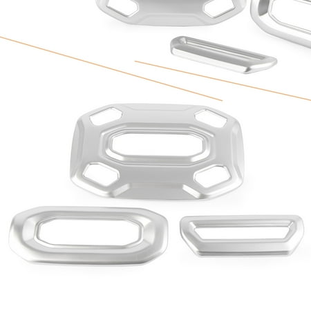 Rear Roof Panels - GZYF Silver Front Rear Central Roof Reading Light Cover Panel Trim For Jeep Wrangler JL ABS