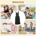 thumbnail image 7 of Unique Bargains Cotton Linen Apron Cross Back Apron Cooking Apron Dress Aprons for Women Man for Kitchen BBQ Gray, 7 of 7