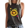 thumbnail image 1 of Tops casuales de verano sin mangas para mujer Tops de chaleco sin mangas con estampado de cuello redondo Pompotops  lopia997032, 1 of 7