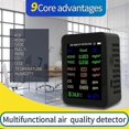 thumbnail image 4 of 9 in 1 Portable Air Quality Meter PM2.5 PM10 CO CO2 TVOC HCHO Temperature Humidity Tester Color Scr, 4 of 5
