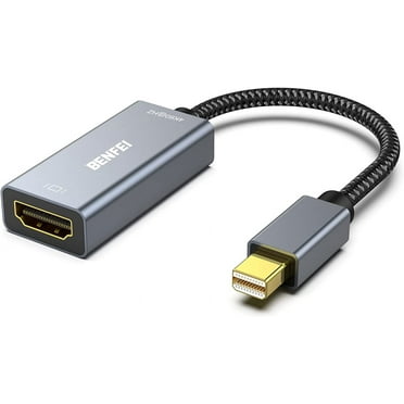 BENFEI Mini DisplayPort to HDMI, 4K@60Hz Mini DP to HDMI Adapter (Thunderbolt Compatible),Aluminium Shell&Nylon Cable
