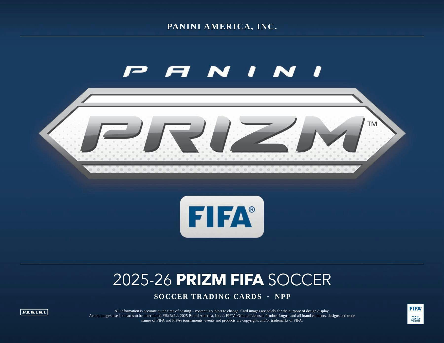 2025-26 Panini Prizm FIFA Soccer Blaster Box