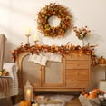 thumbnail image 4 of Yastouay Fall Wreaths for Front Door,22 Inch Autumn Wreath with Daisy Lavender Fall Leaves,Large Fall Floral Wreath for Thanksgiving Harvest Home Decor, 4 of 8